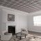 Ekena Millwork 23 38W x 23 38H x 38T Small Lilley Decorative Fretwork Wood Ceiling Panels, Walnut CELW23X23X0375LEYWA - alternate 1